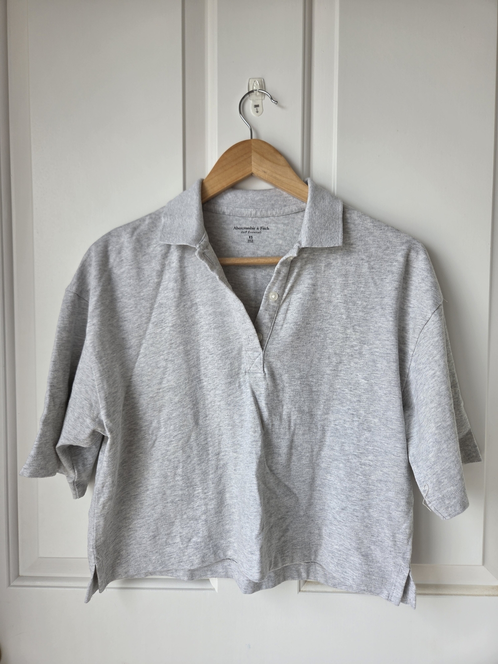 Abercrombie & Fitch Cropped Boxy Polo